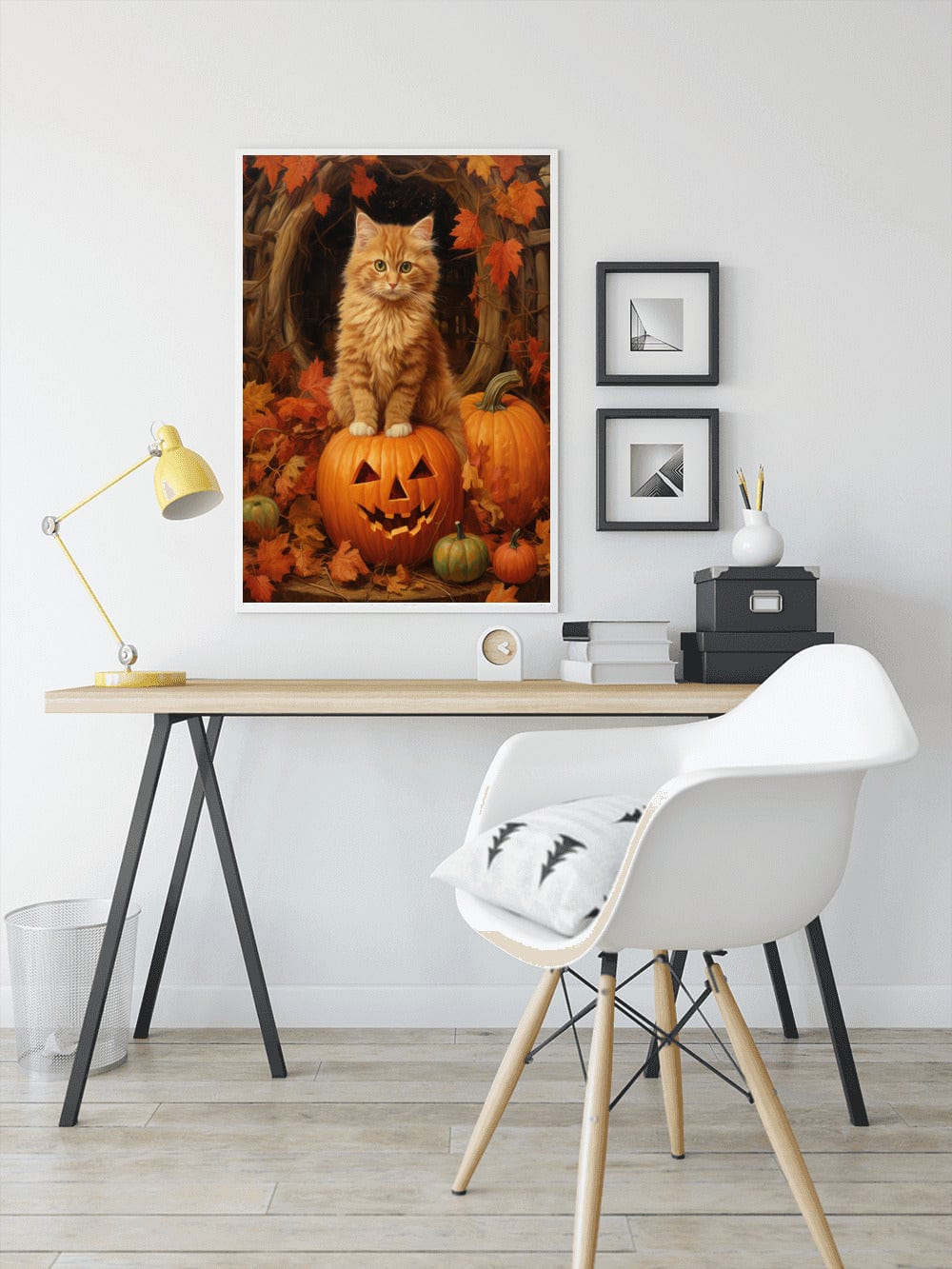 Diamond Painting - Katze in Kürbis, Halloween