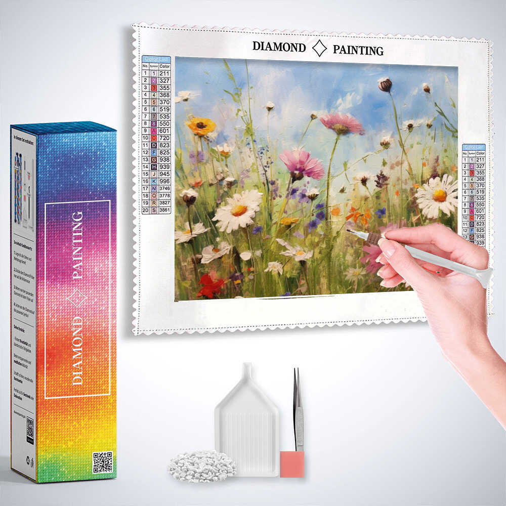 Diamond Painting - Sommerwiese Träumerei