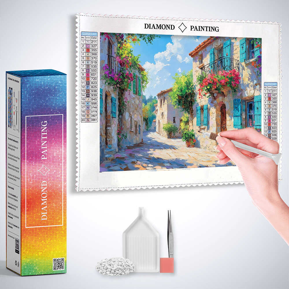 Diamond Painting - Mediterranes Farbenspiel