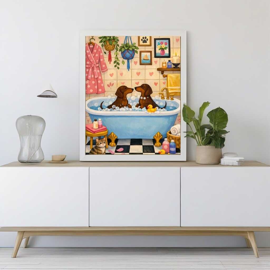 Diamond Painting - Badefreude im Herzen