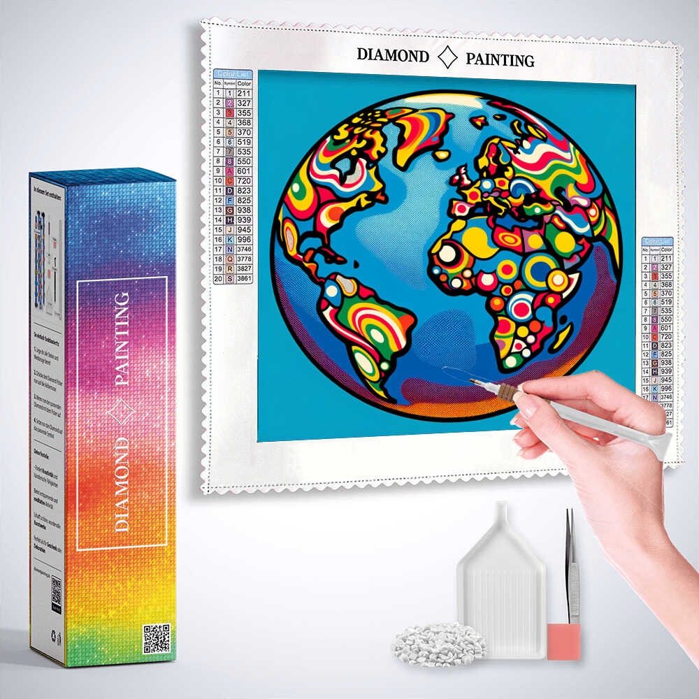 Diamond Painting - Farbenfroher Kosmos