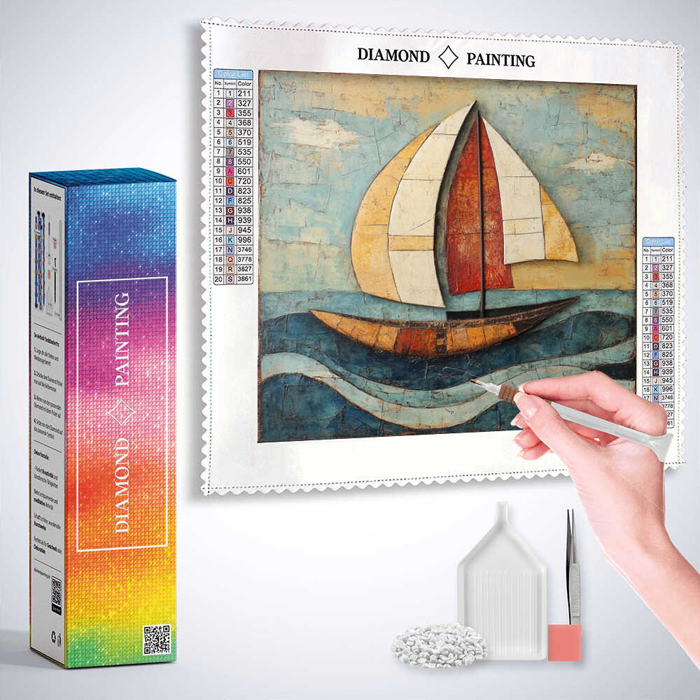 Diamond Painting - Segel der Freiheit, Abstrakt