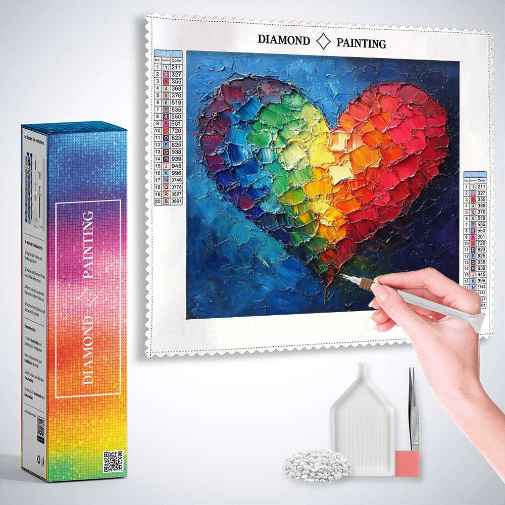 Diamond Painting - Farben des Herzens