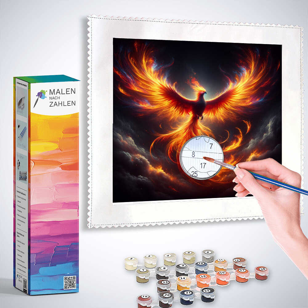 Malen nach Zahlen - Phönix Seitlich