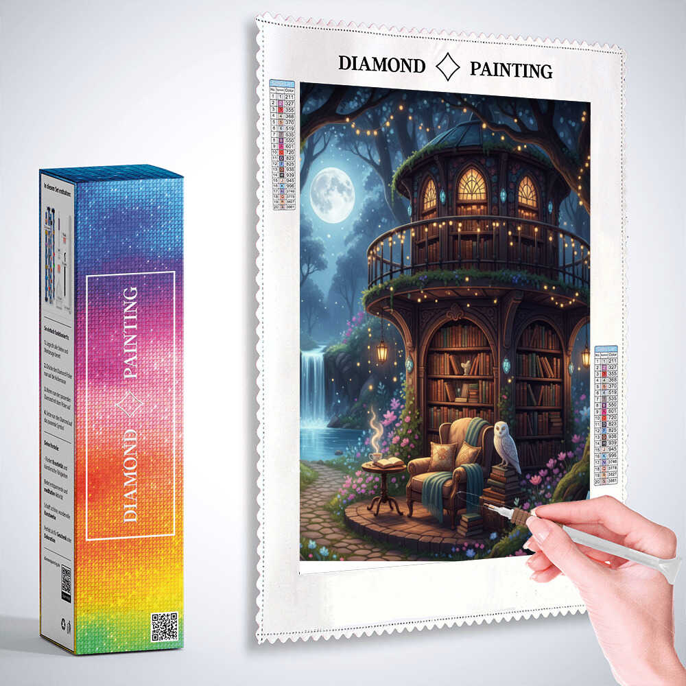Diamond Painting - Das Zauberhafte Leserefugium