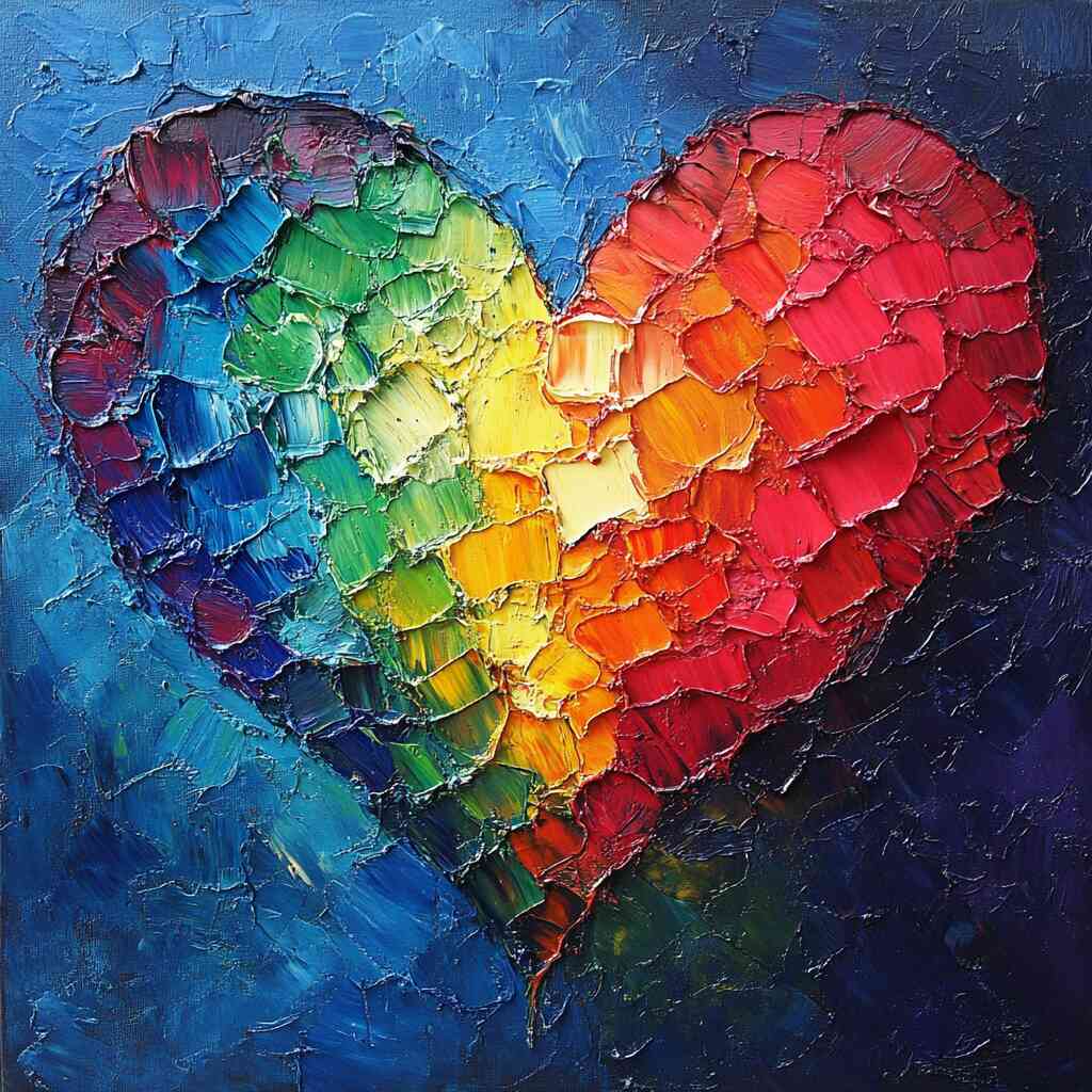 Diamond Painting - Farben des Herzens
