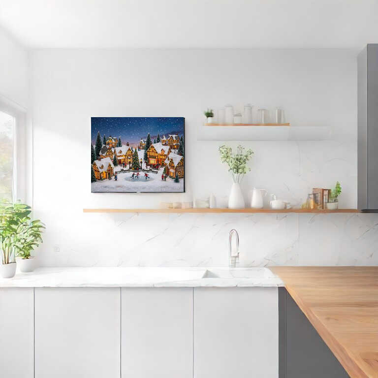 Diamond Painting - Winterzauber im Dorf