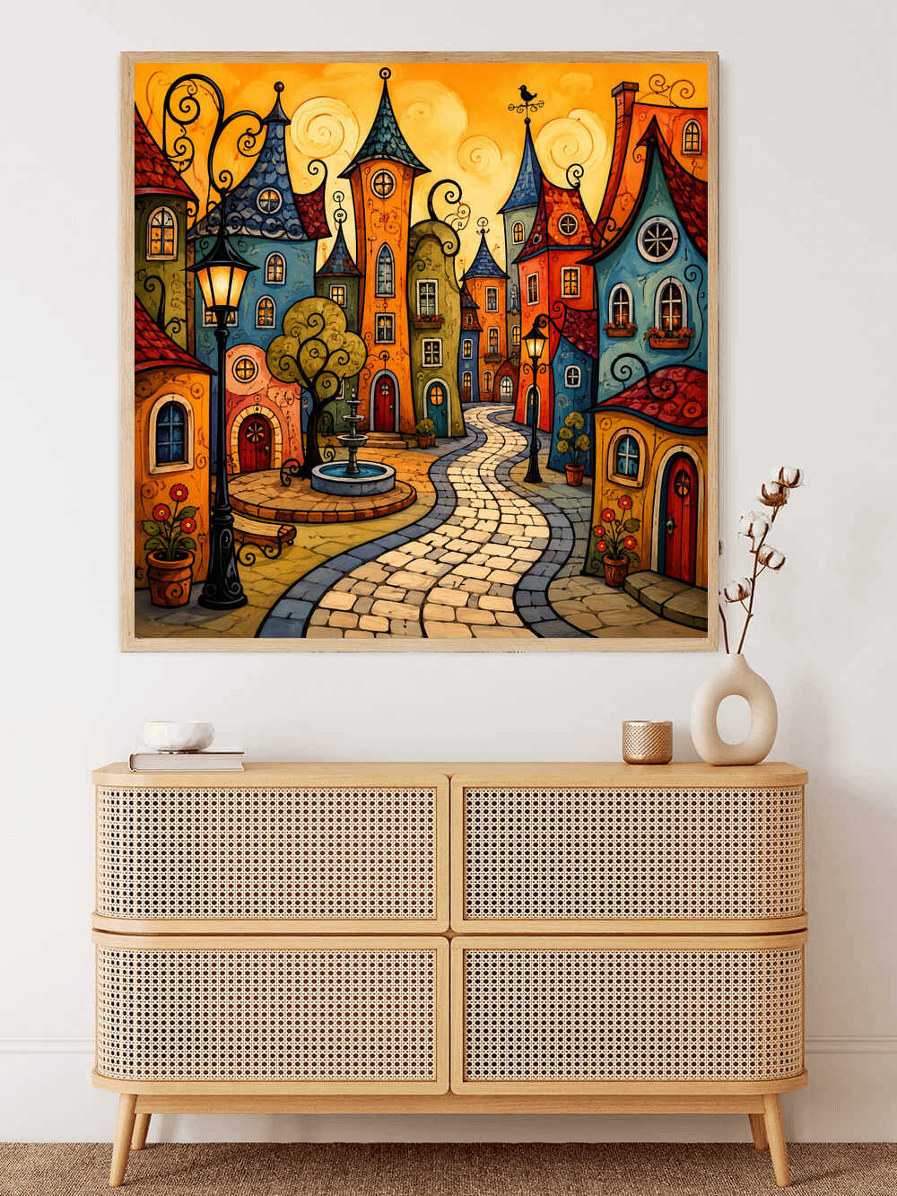 Diamond Painting - Verwunschene Altstadtträume