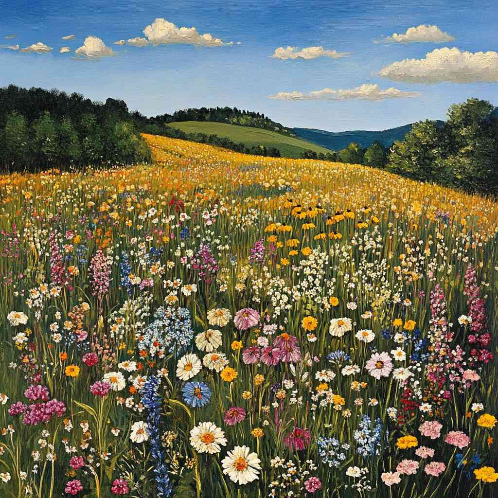 Diamond Painting - Blütenrausch der Freiheit