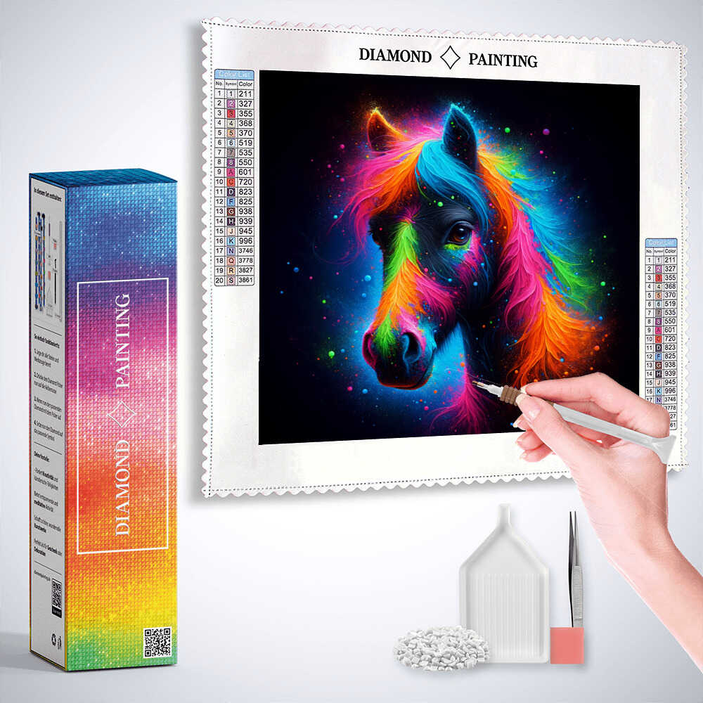 Diamond Painting - Kosmisches Farbspiel
