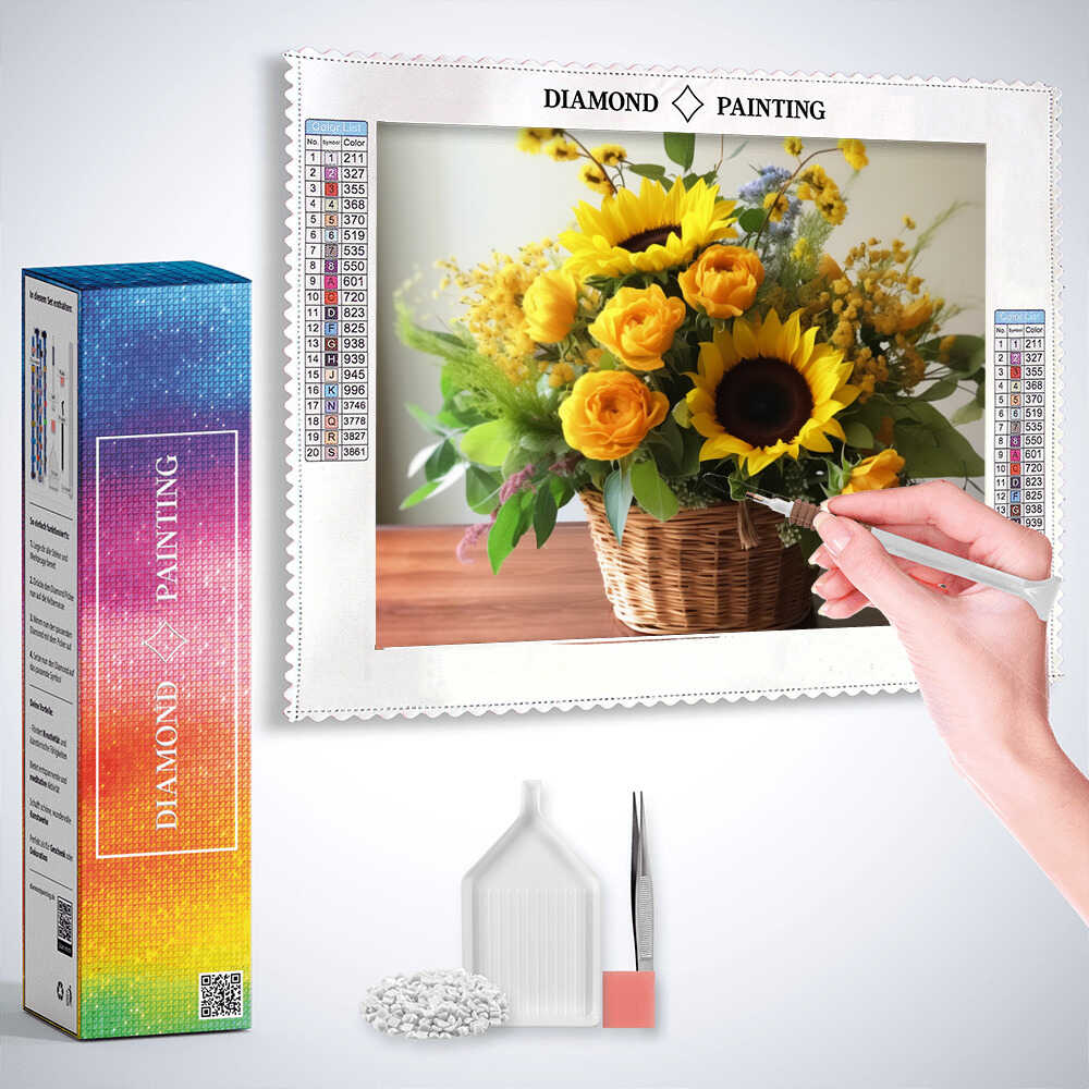 Diamond Painting - Sonnentanz im Korb