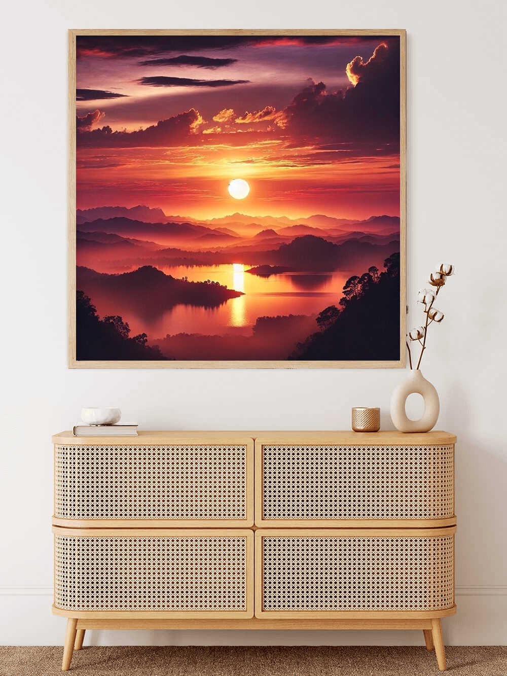 Diamond Painting - Abendglut am Horizont