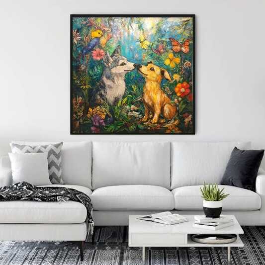 Diamond Painting - Magischer Moment im Blütengarten