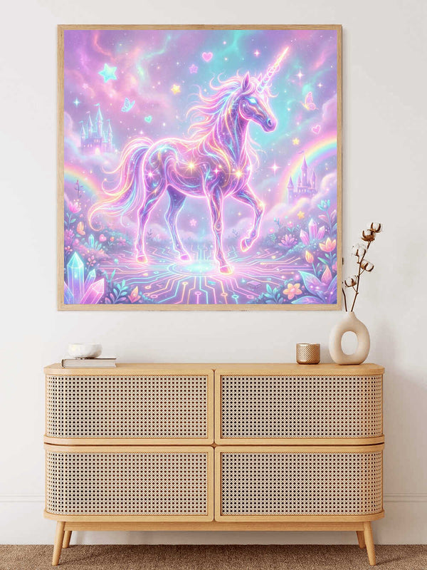 Diamond Painting - Magisches Erwachen des Einhorns