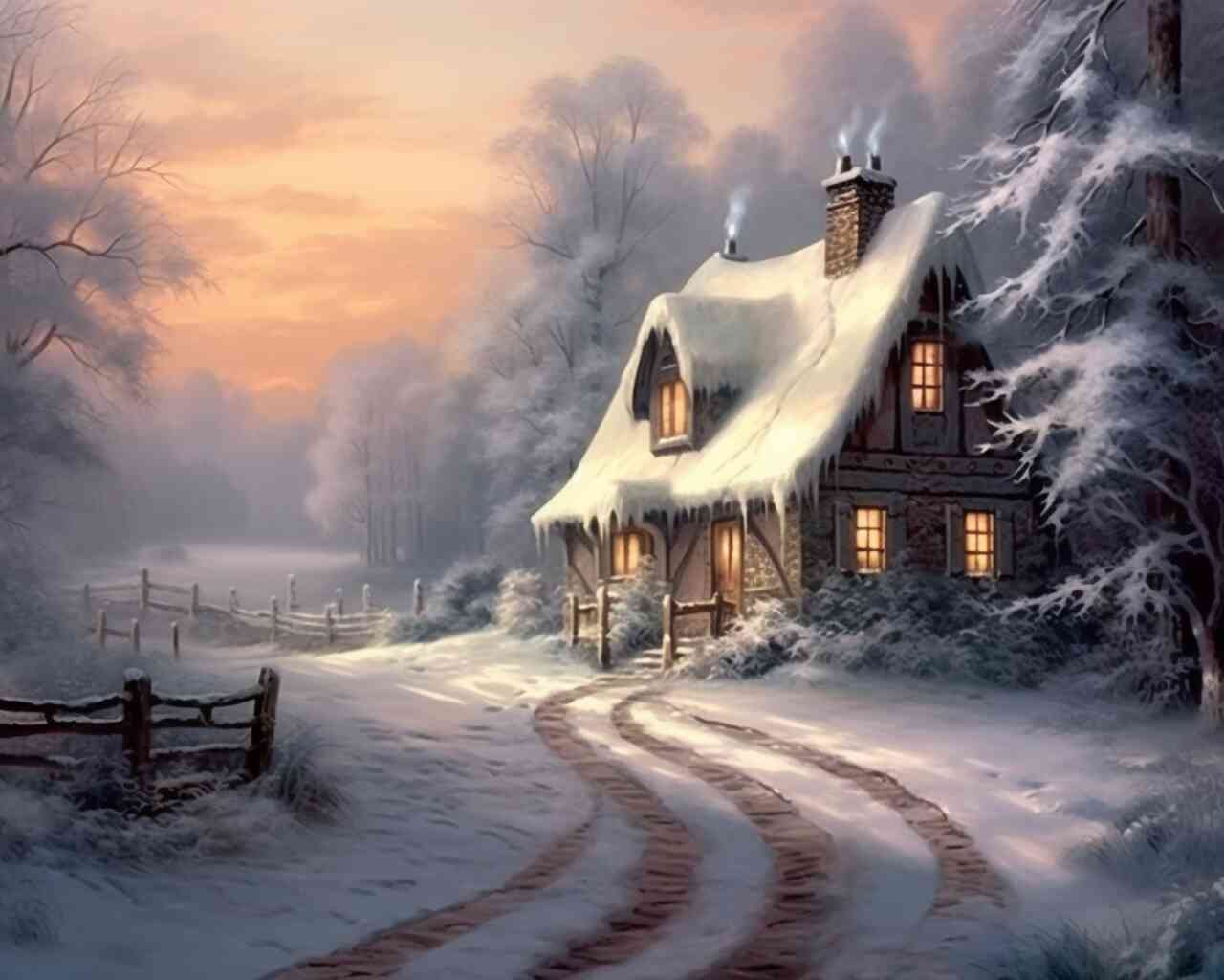 Diamond Painting - Winterliches Geheimnis
