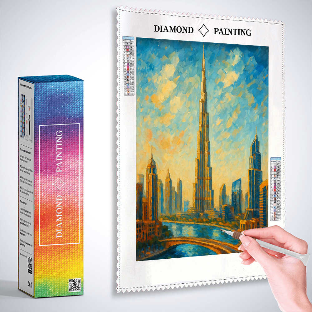 Diamond Painting - Sonnenmetropole