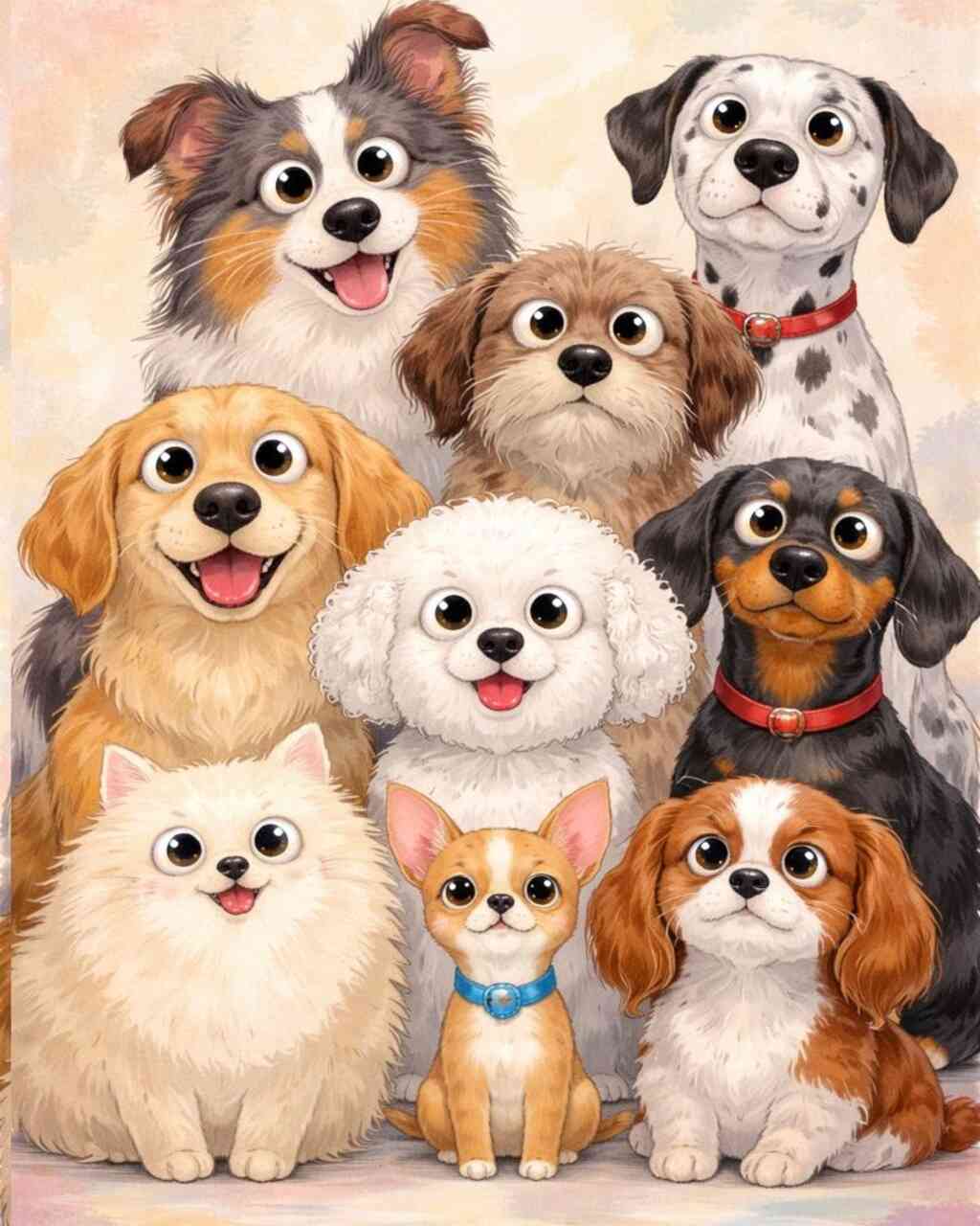 Diamond Painting - Glückliche Pfoten, Ein Hauch von Verspieltheit