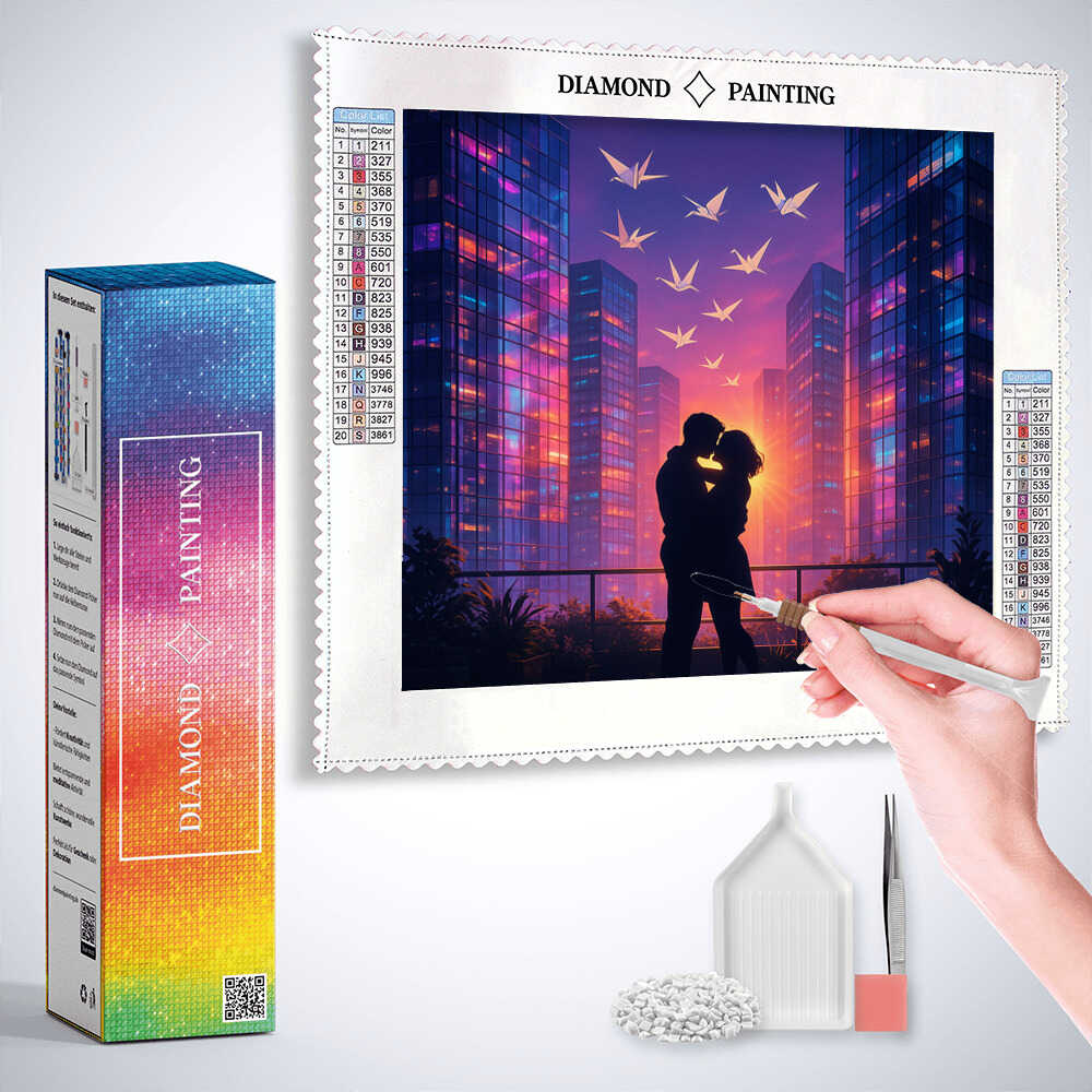 Diamond Painting - Küsse im Neonlicht