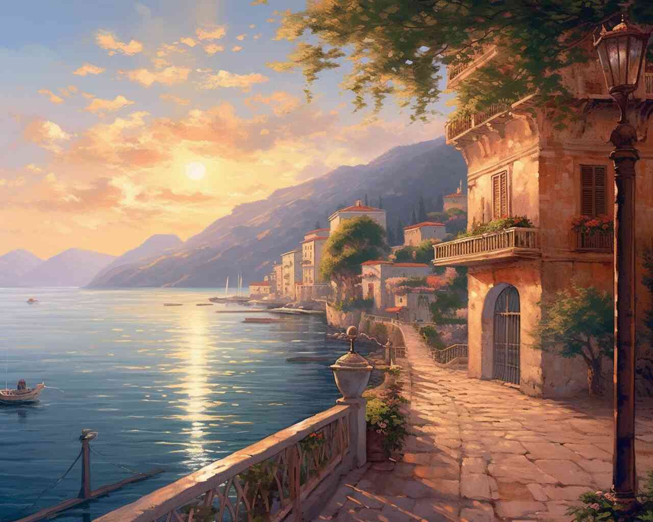 Diamond Painting - Mediterranes Erwachen
