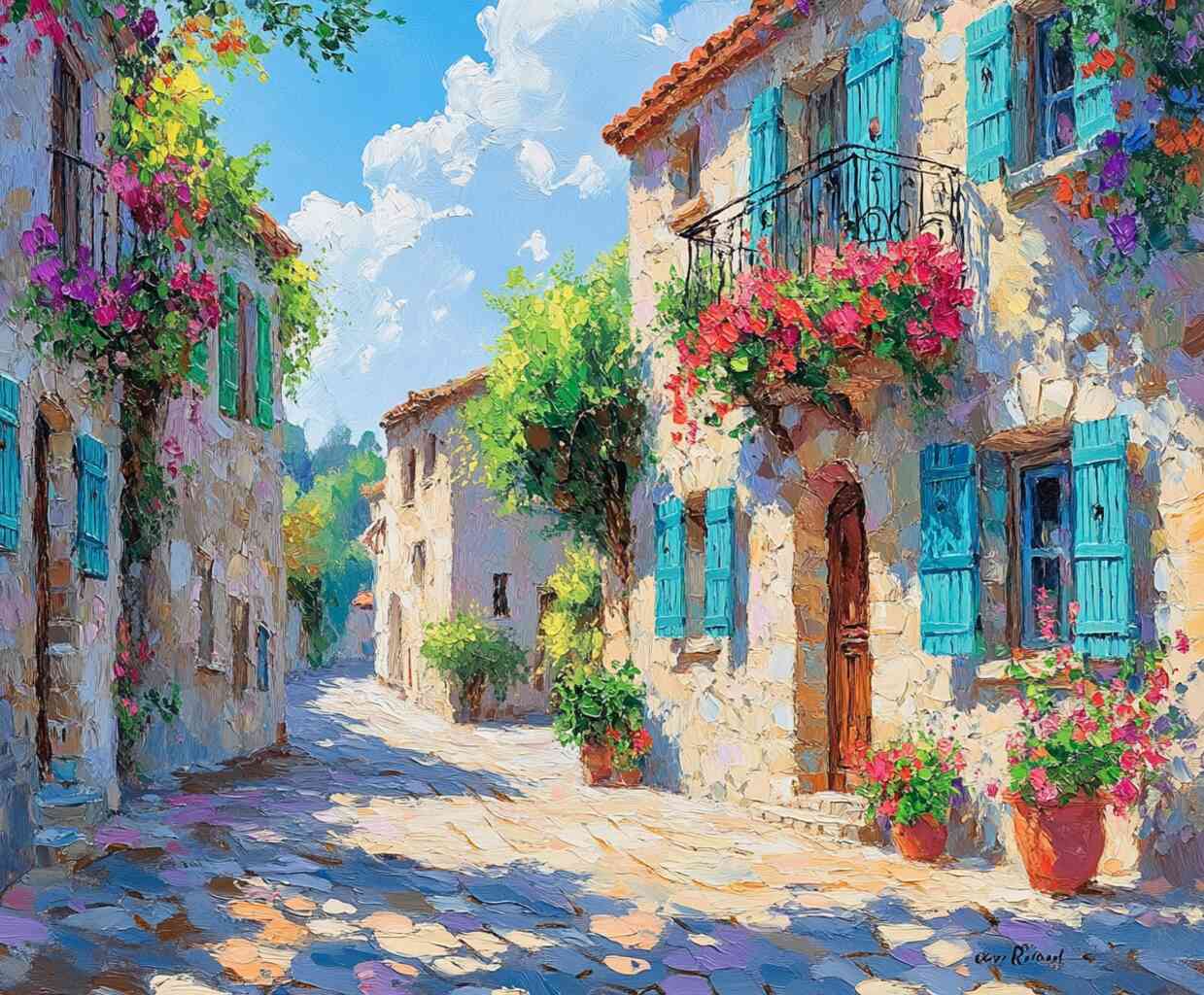 Diamond Painting - Mediterranes Farbenspiel