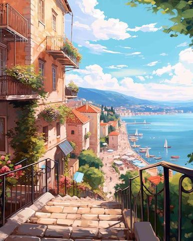 Diamond Painting - Mediterrane Sehnsucht