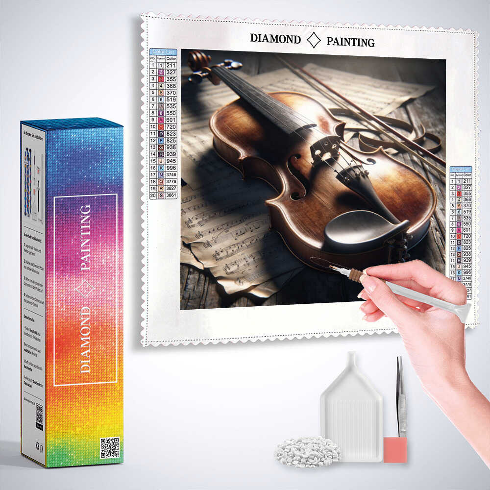 Diamond Painting - Geigenklänge im Morgenlicht