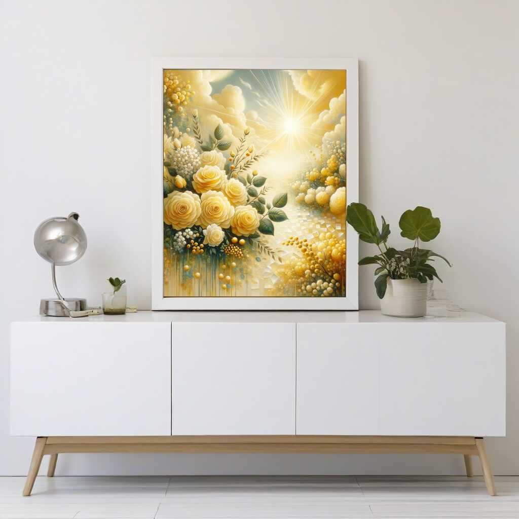 Diamond Painting - Gelbe Dankes Rosen