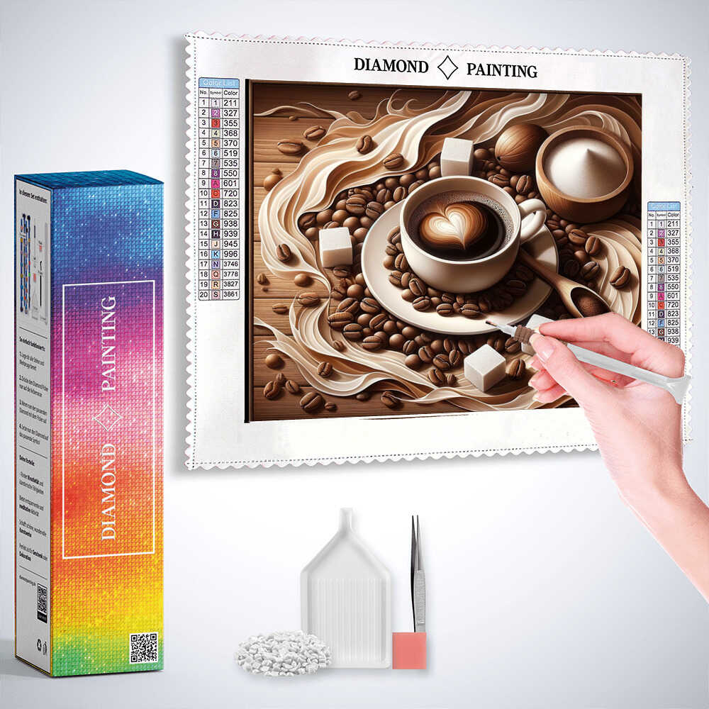 Diamond Painting - Kaffeeduft