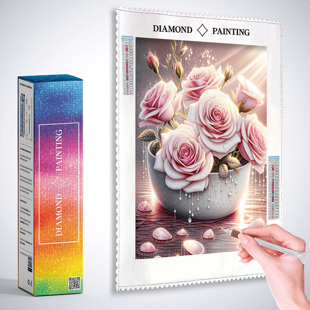Diamond Painting - Rosenstrauß, Edel
