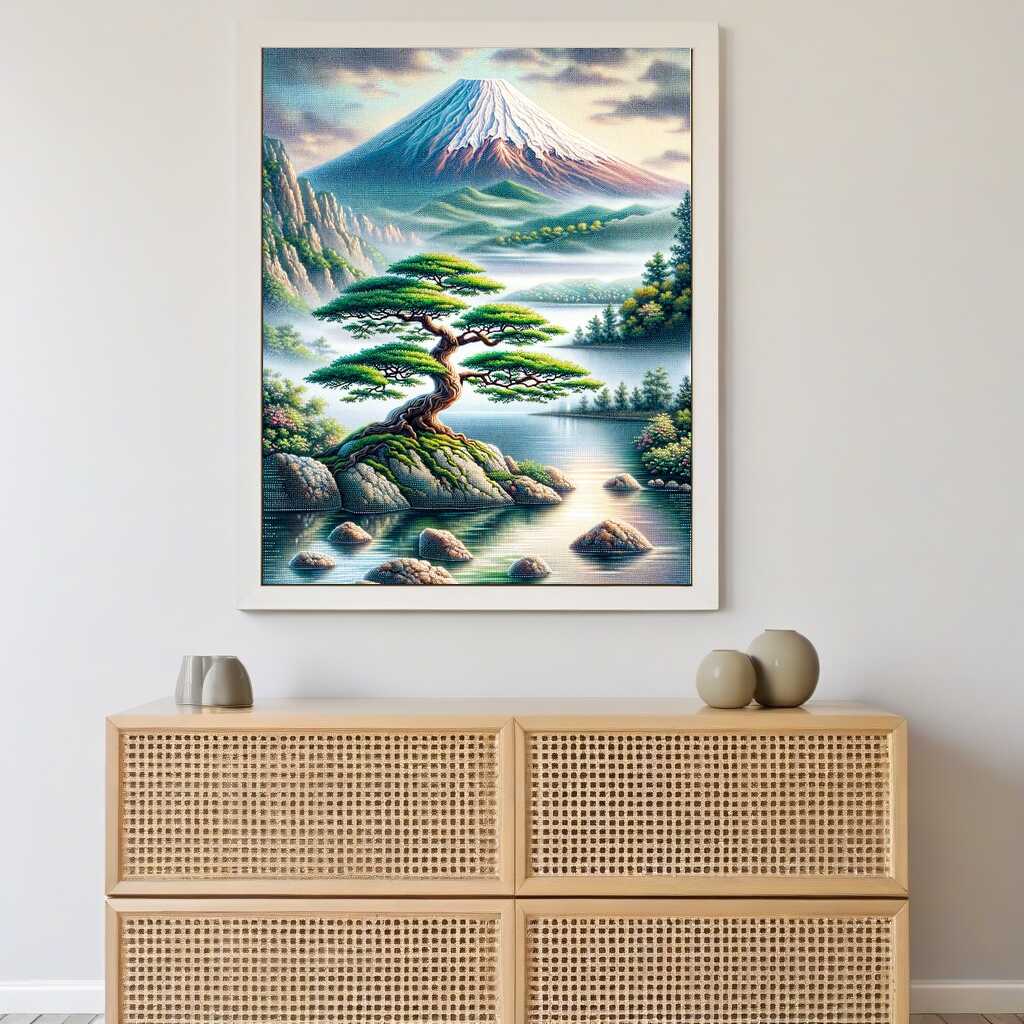 Diamond Painting - Bonsai Baum
