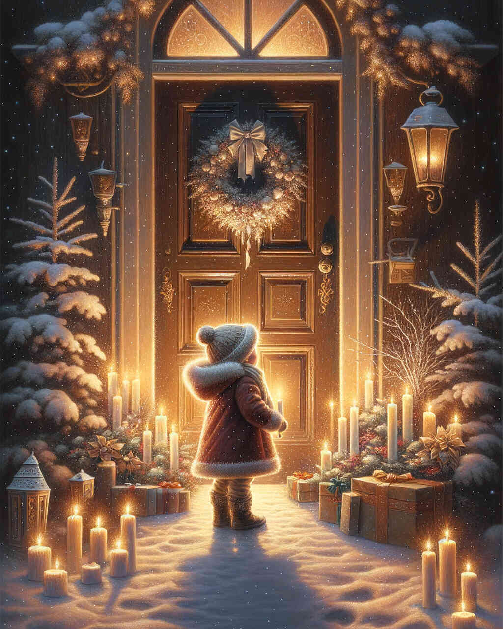 Diamond Painting - Kleines Kind Weihnachten