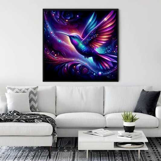 Diamond Painting - Kolibri, Bunt