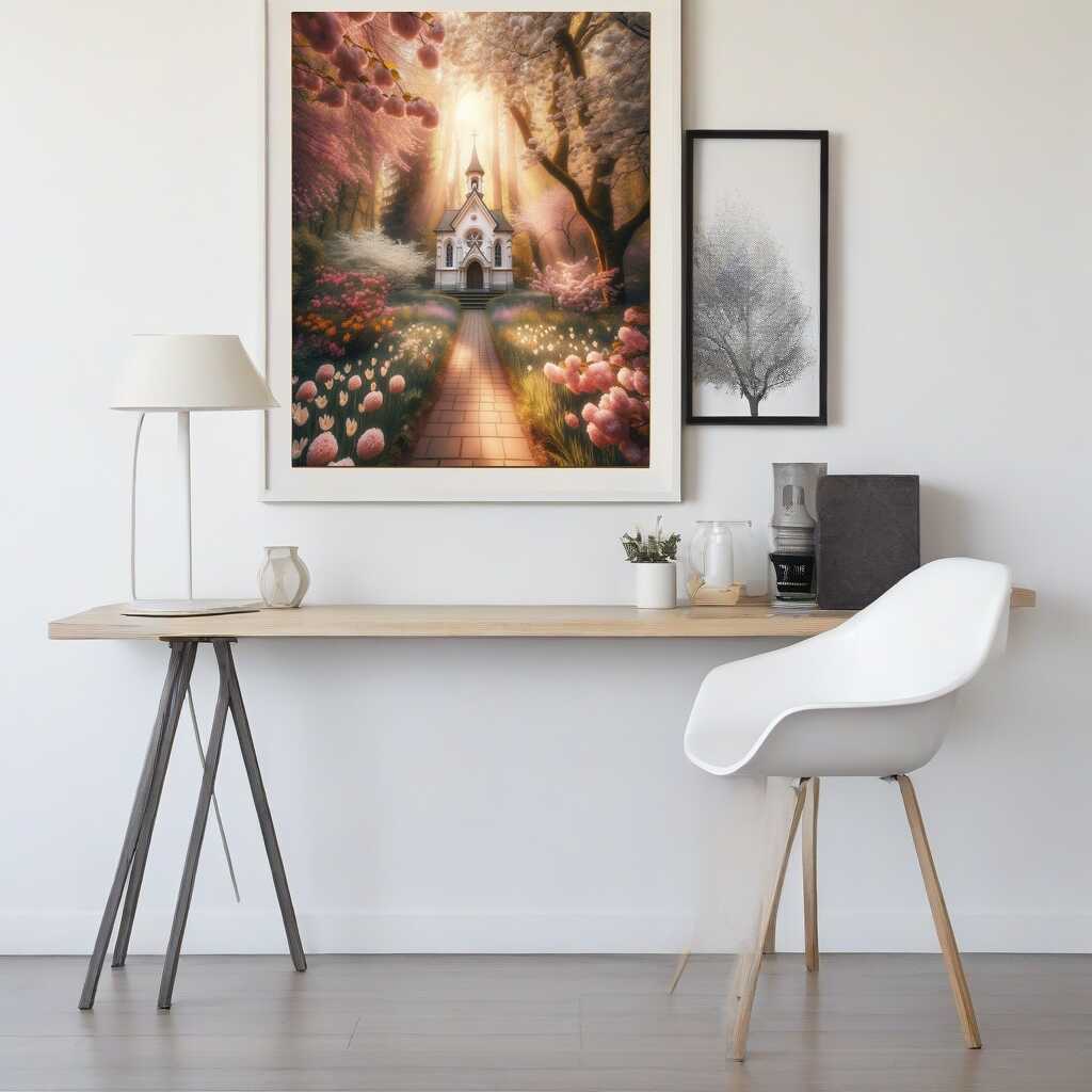 Diamond Painting - Blumenpracht, Waldkirche