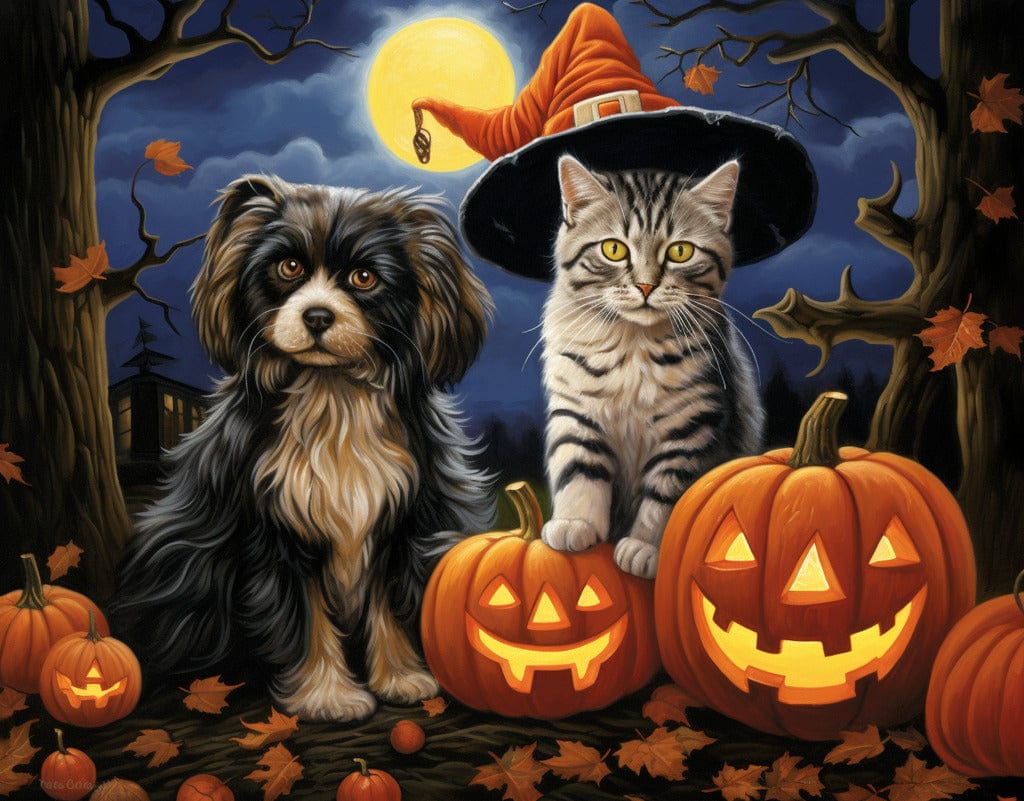 Diamond Painting - Halloween, Tiere