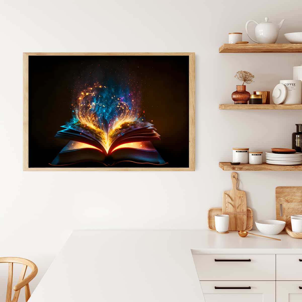 AB Diamond Painting - Zauberbuch Licht - gedruckt in Ultra-HD - AB Diamond, Abstrakt, Fantasy, Horizontal, Neu eingetroffen
