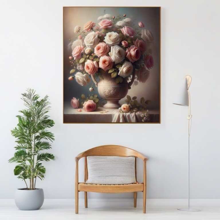 Diamond Painting - Harmonischer Rosenstrauß