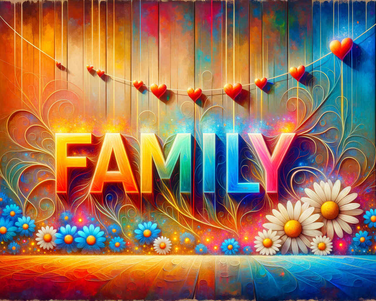 Diamond Painting - Family, Bunt