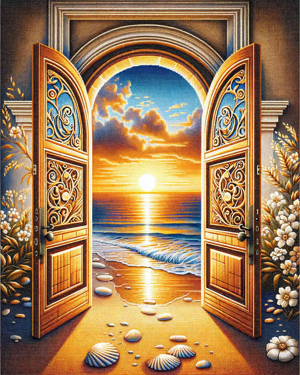 Diamond Painting - Tür zum Strand
