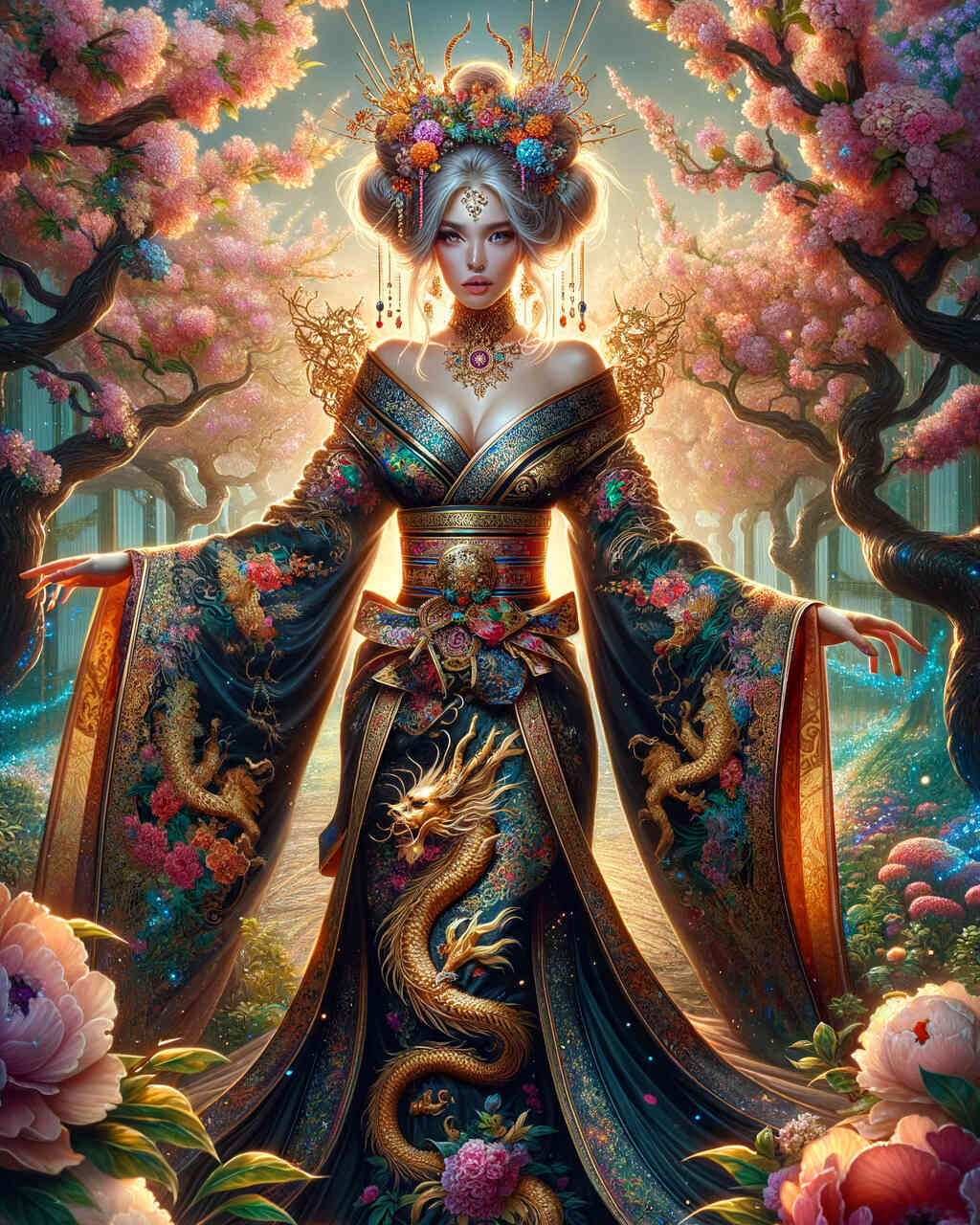Diamond Painting - Drachenlady