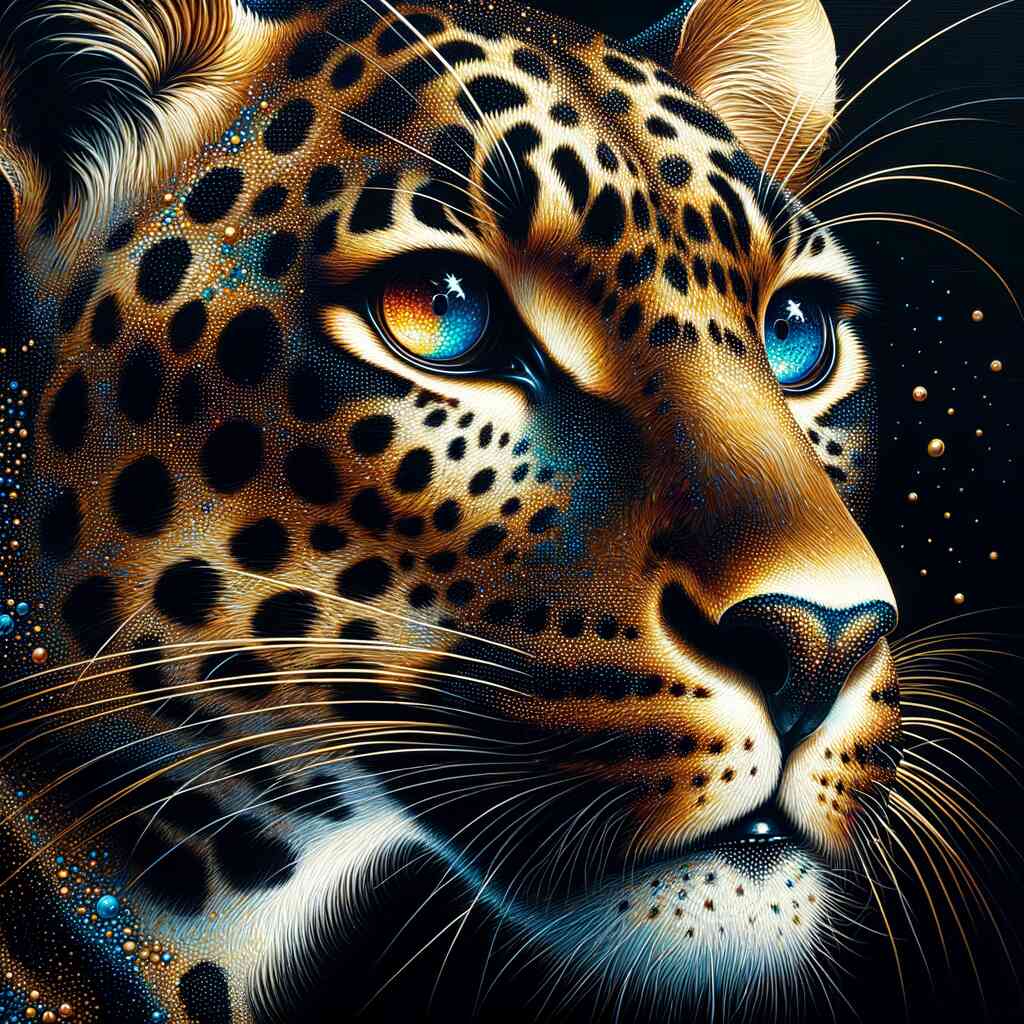 Diamond Painting - Leopard Profil