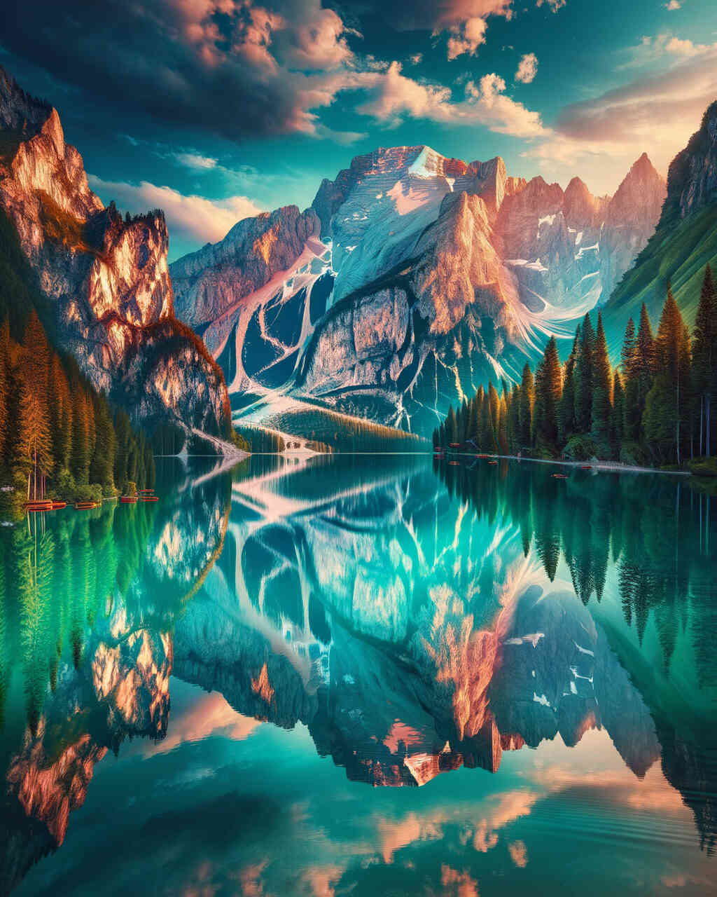 Diamond Painting - Glasklarer Bergsee