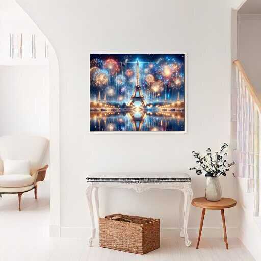 Diamond Painting - Feuerwerk Paris, Eifelturm