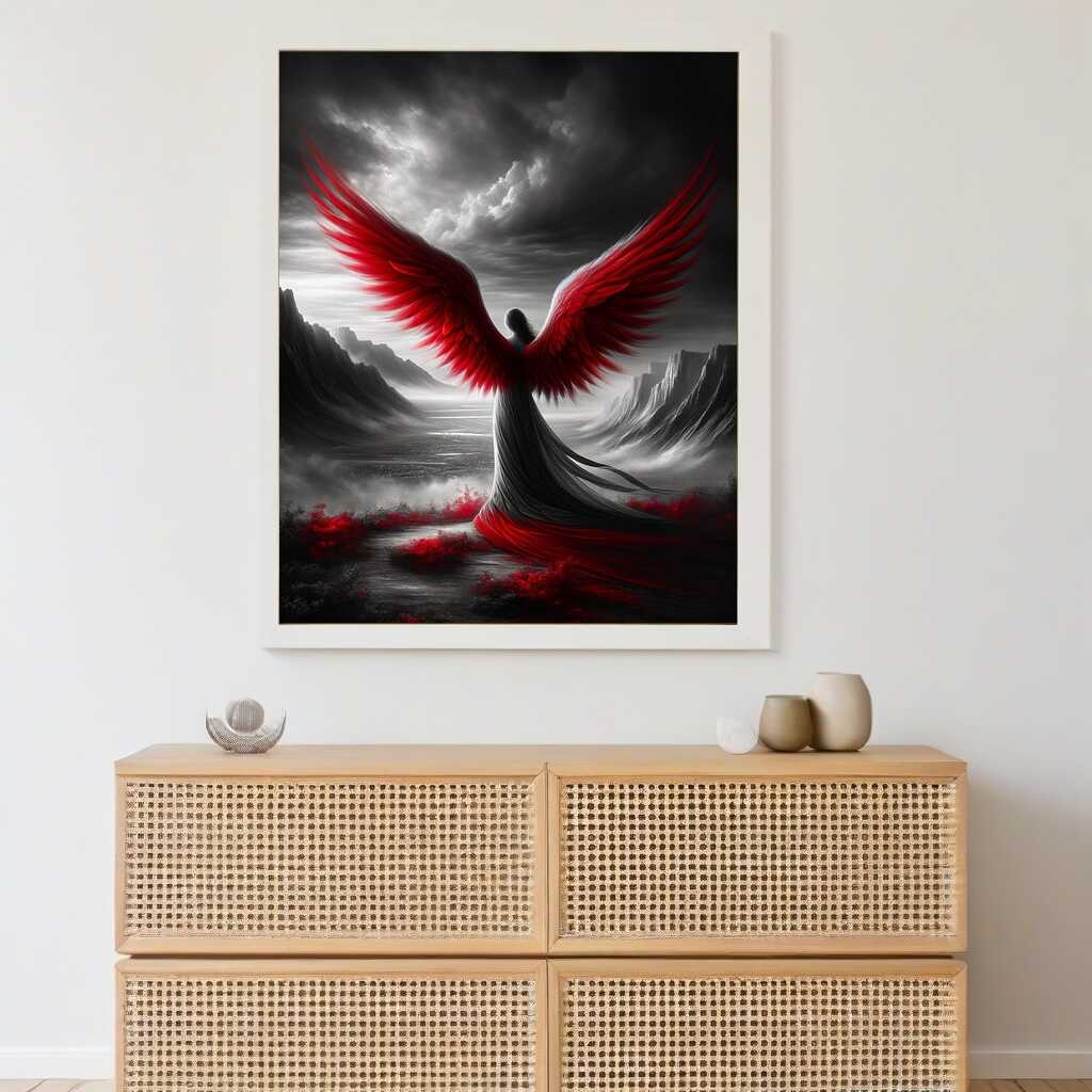 Diamond Painting - Rotflügel Engel