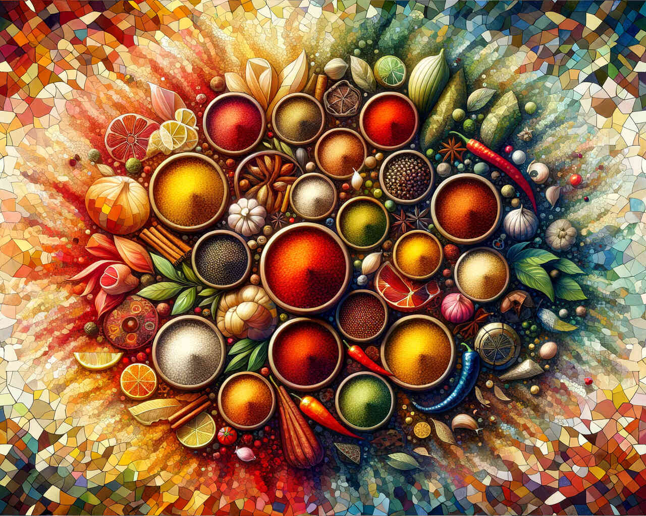 Diamond Painting - Gewürzschalen Mix