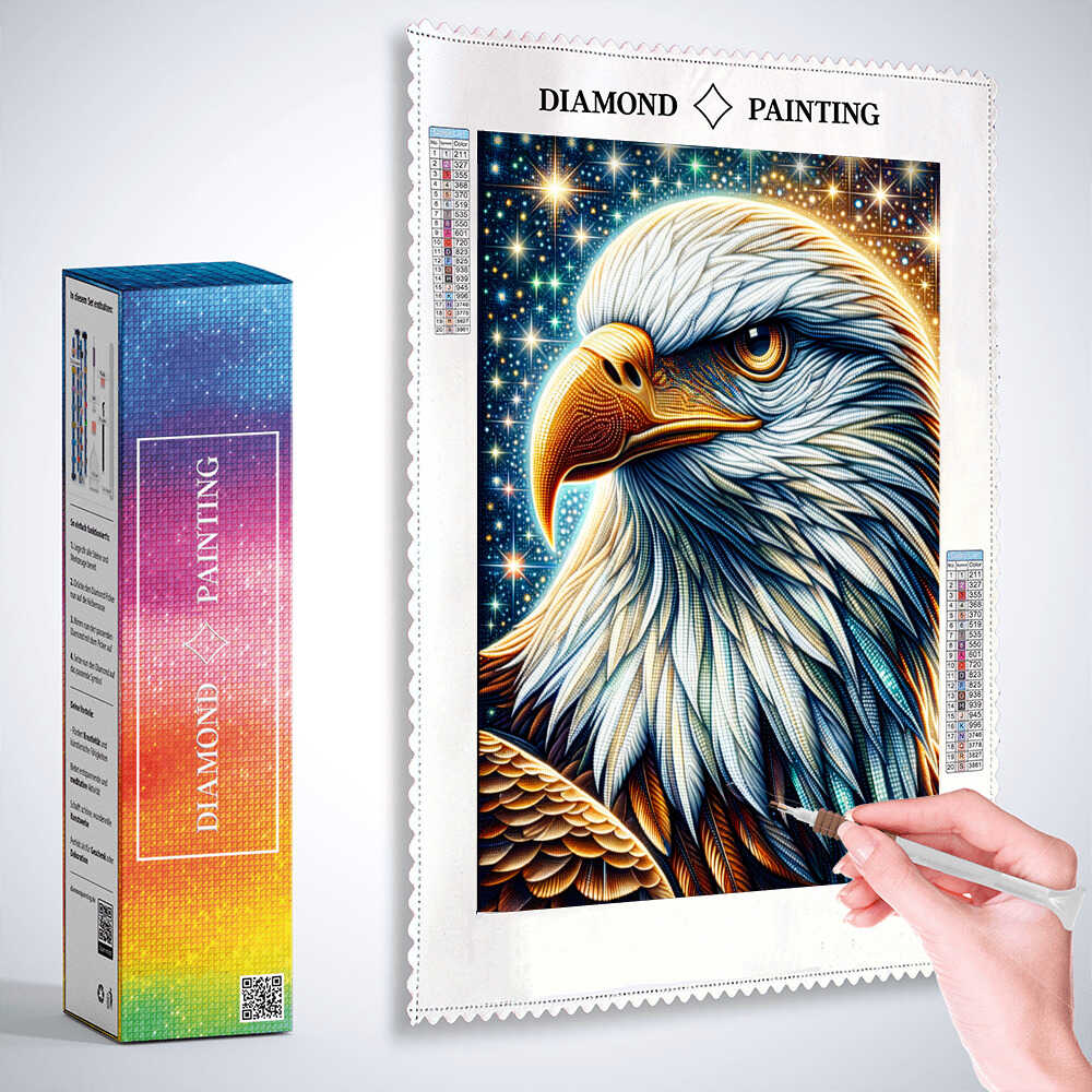Diamond Painting - Majestätischer Adler Portrait