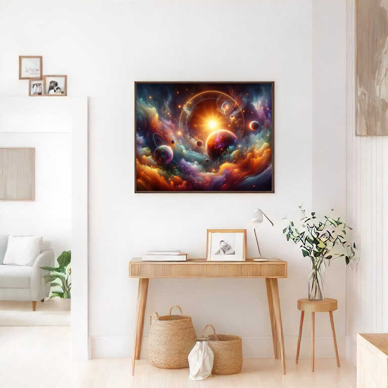 Diamond Painting - Planeten im Universum der Sonne