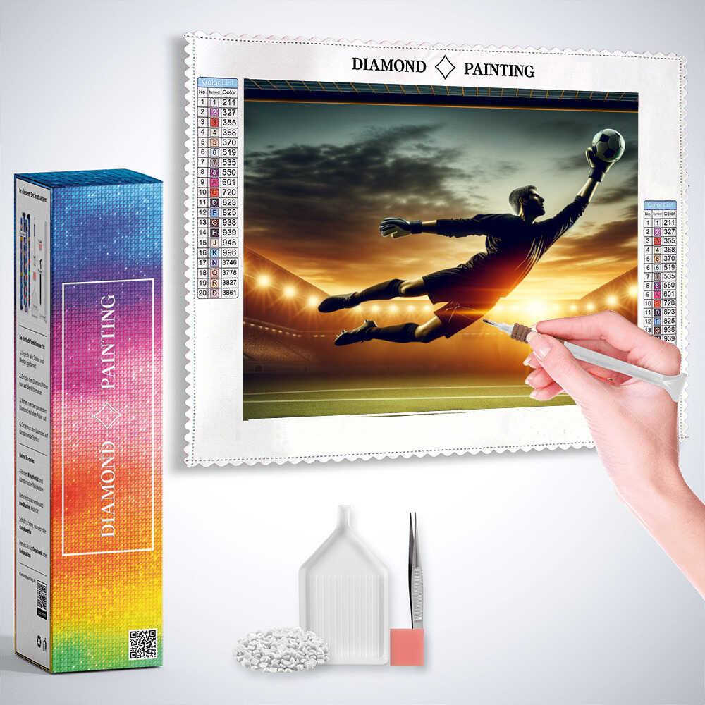 Diamond Painting - Triumph im Sonnenuntergang