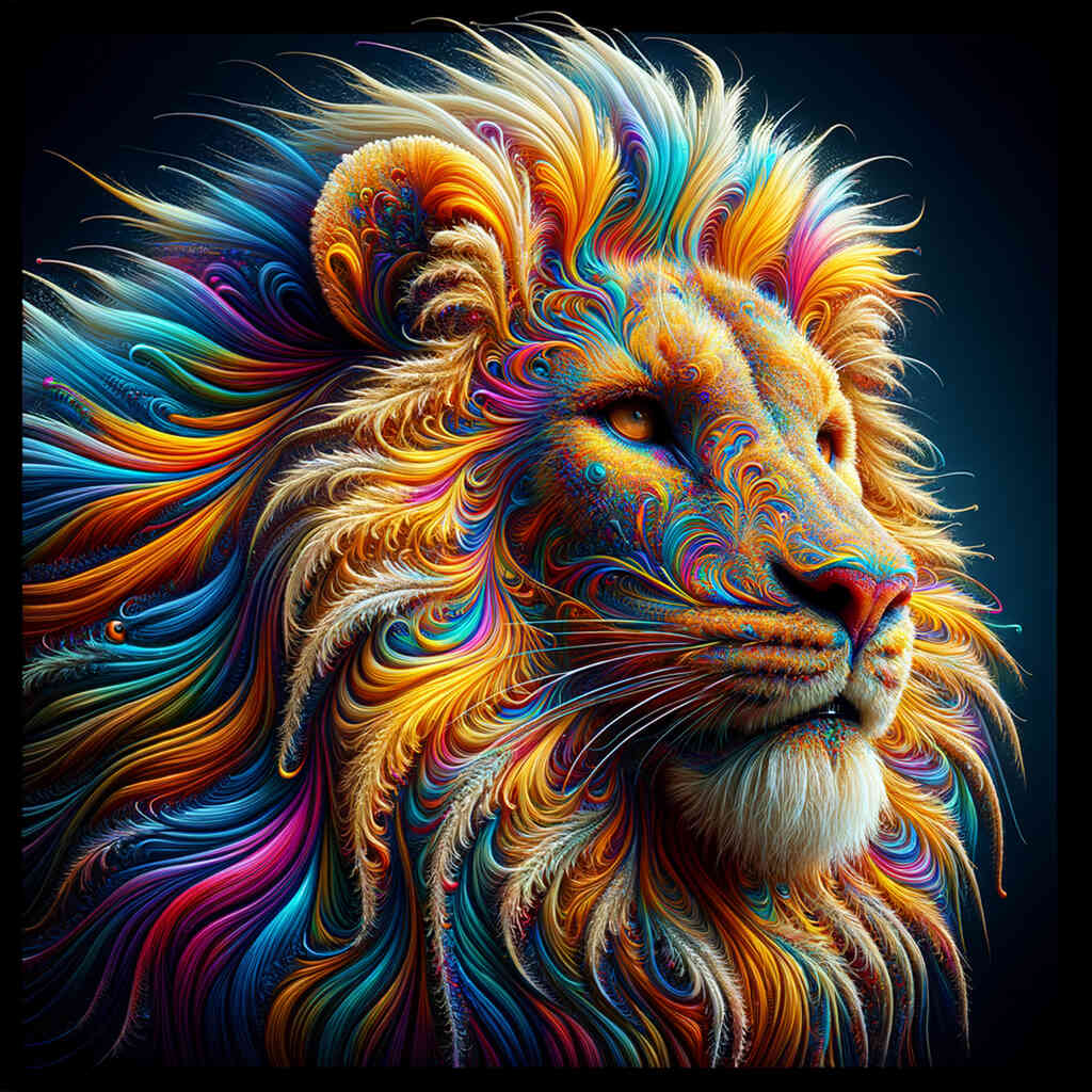 Diamond Painting - Majestätischer Farbenrausch