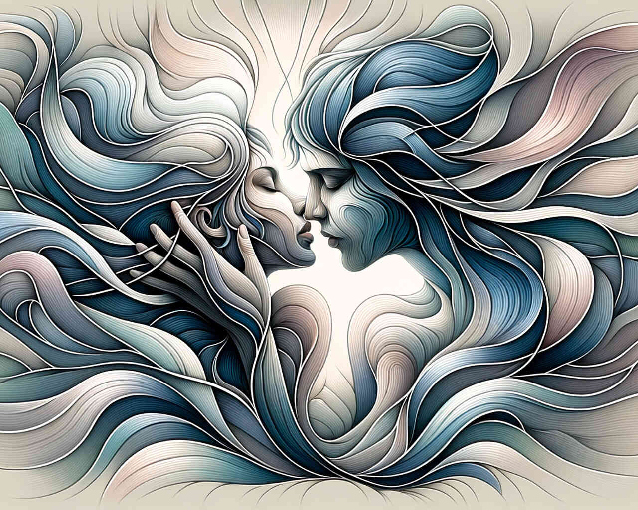 Diamond Painting - Küssendes Paar Fantasy