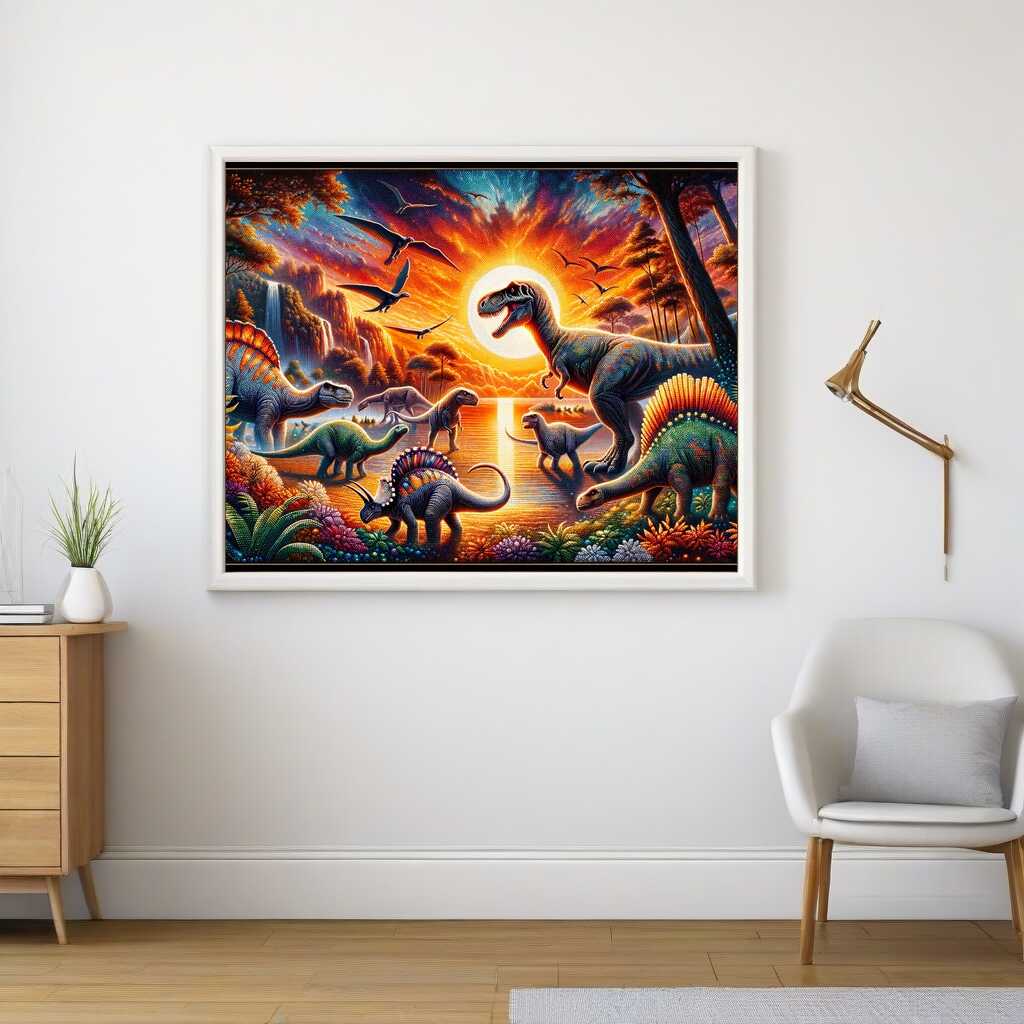 Diamond Painting - Dinosaurier